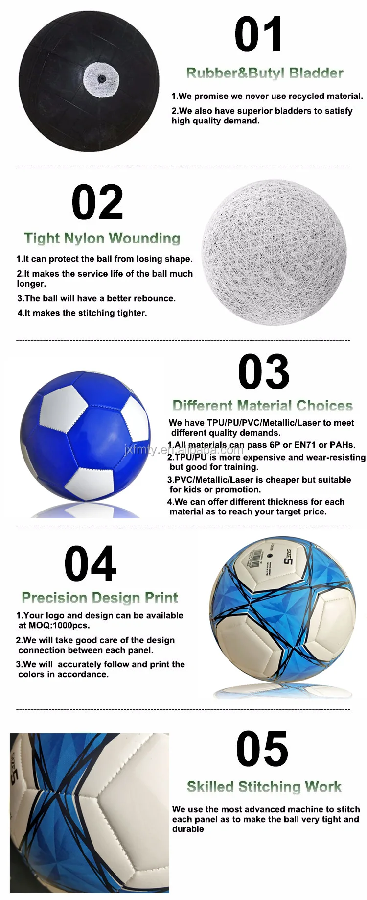Promotional 1.6mm Pvc Soccer Ball Size 5 Machine Stitched Soccer