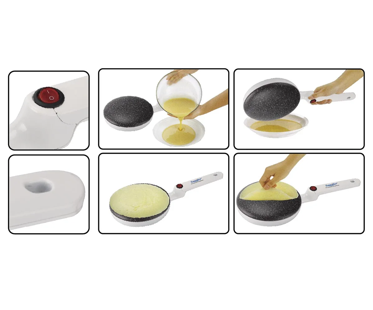 High Quality Automatic Electric Mini Pancake Crepe Maker Sonifer Sf