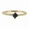 Dainty gold jewelry 18k black stone wedding ring designs for men
