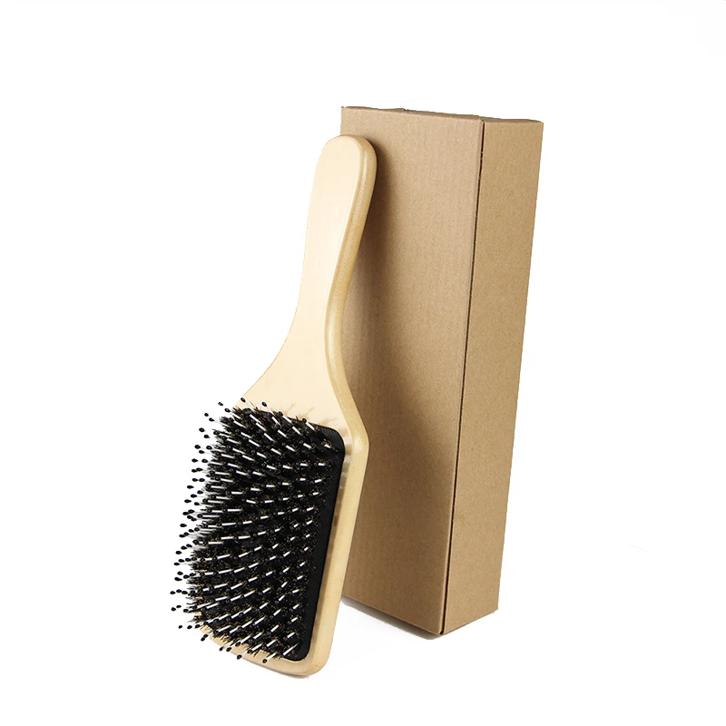 Masterlee Brand 032-Small Order Accept Private Label Boar Bristle Brush Boar Bristle HairBrush Japanese Hair Dryer