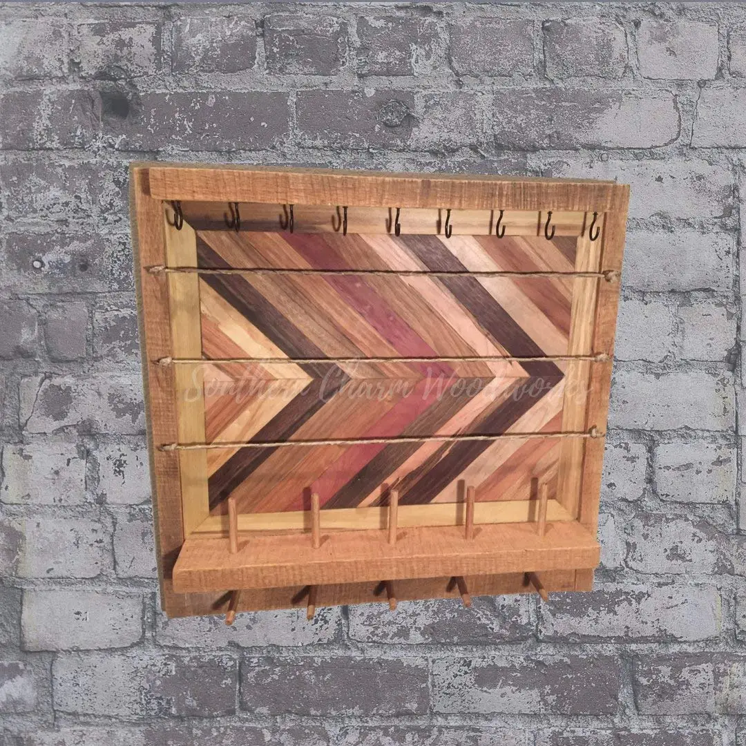 Buy Rustic Jewelry Wall Organizer Jewelry Storage Jewelry