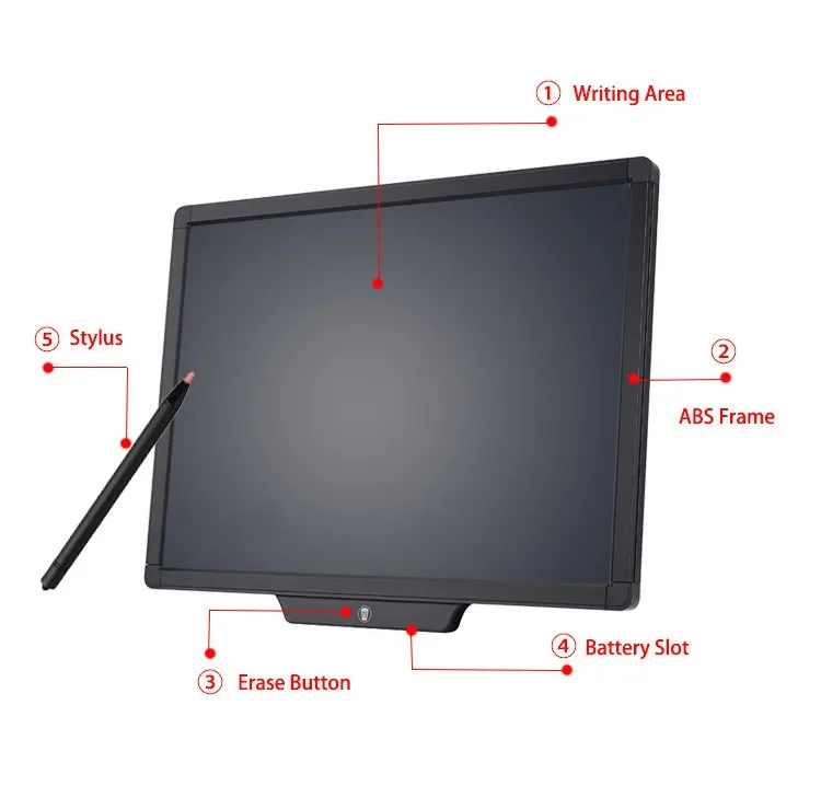 Portable Electronic 20 inch LCD writing Tablet. Электронная доска для рисования 20 дюймов. LCD (ЖК) планшет 8,5" - черный. 83-Дюймовая электронная доска.