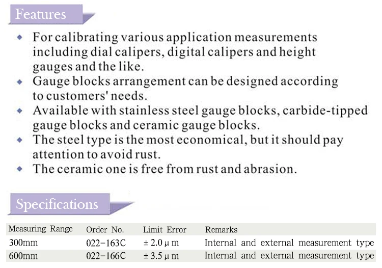 caliper step measurement