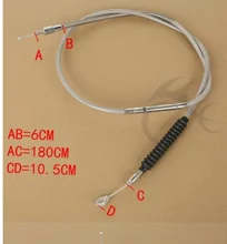 TCMT XF120616-06 180 см из нержавеющей Плетеный кабель сцепления для Harley Sportster 1200 железо 883 2011-2015
