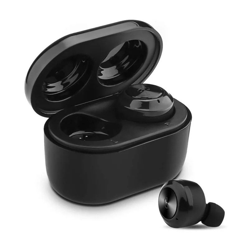 

Hot Selling Mini Wireless Stereo 5.0 Headphone TWS A6 Twins Earphone Earbuds with Charge Box, Balck, white