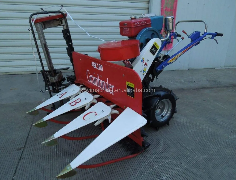 Rear Mount Tractor Driven Wheat Reaper Binder Combine Harvester Machine