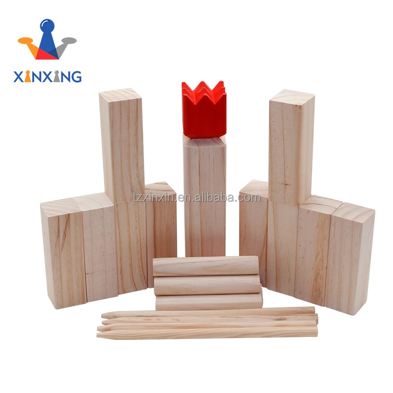 

Germany market Kubb Set outdoor games approved viking kubb