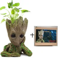 

Amazon Hot Sale Groot Flower pot Ornaments Promotional Gifts PVC Groot Flower Pot