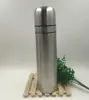 1000ml stainless steel bullet vacuum flask with 2 stainless steel lids, wholesales Insulated Thermos coffee water bottle