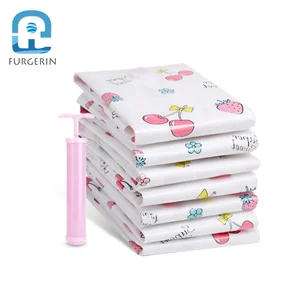 Image of Vacuum Bag Storage For Clothes Zip Lock Bags Wardrobe Organizer Home Storage Reusable Packing Bags Travel Set For Garment