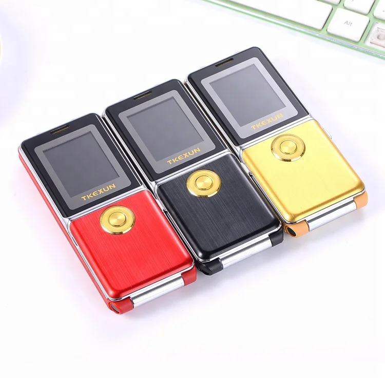 

G6000 2673 mini small size flip mobile phone unlocked dual sim card GSM quad band camera flashlight low prices red gold black, Black/golden/red