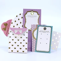 

Printed Jewelry Earring Paper Holder Hanging Custom Necklace Card