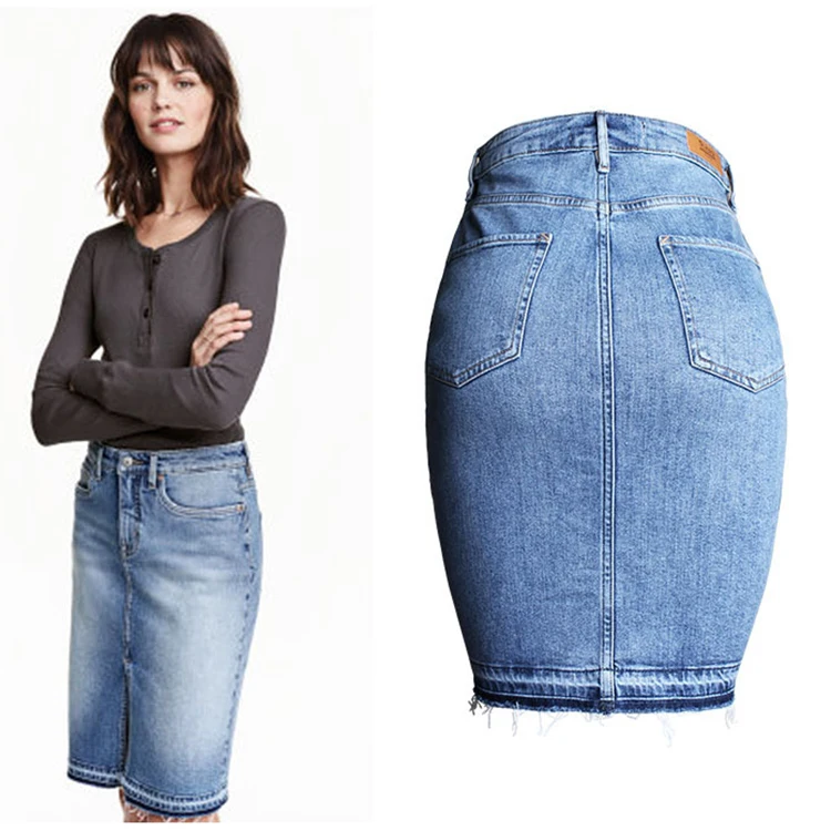 2021 New Style High Quality Tight Jeans Dress Denim Jeans Skirts Large Size Women Jeans