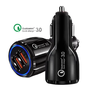 Fast Charging Dual USB Car Charger Quick Charge 3.0