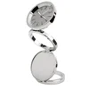Classic High Quality Foldable Metal Travel Alarm Table And Desk Clock