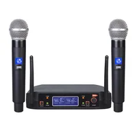 

Professional Two Channel UHF Wireless Microphone handheld microphone headset microphone