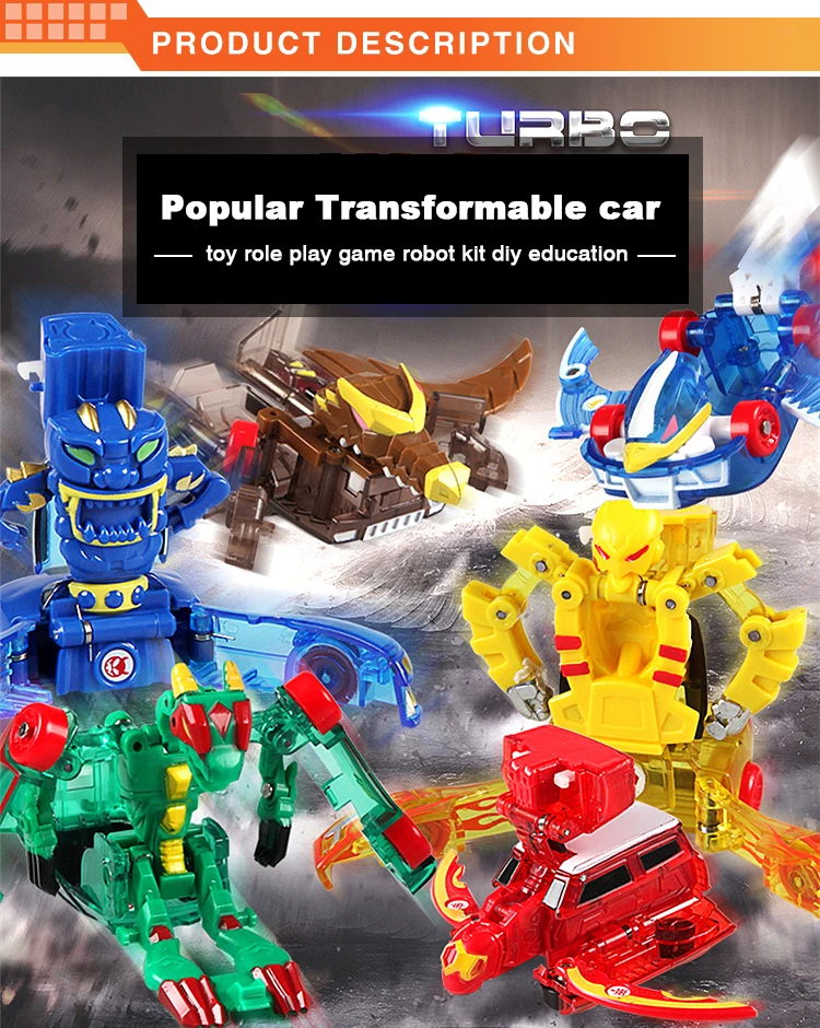 Mini Plastic Robot Rransforming Car For Sale