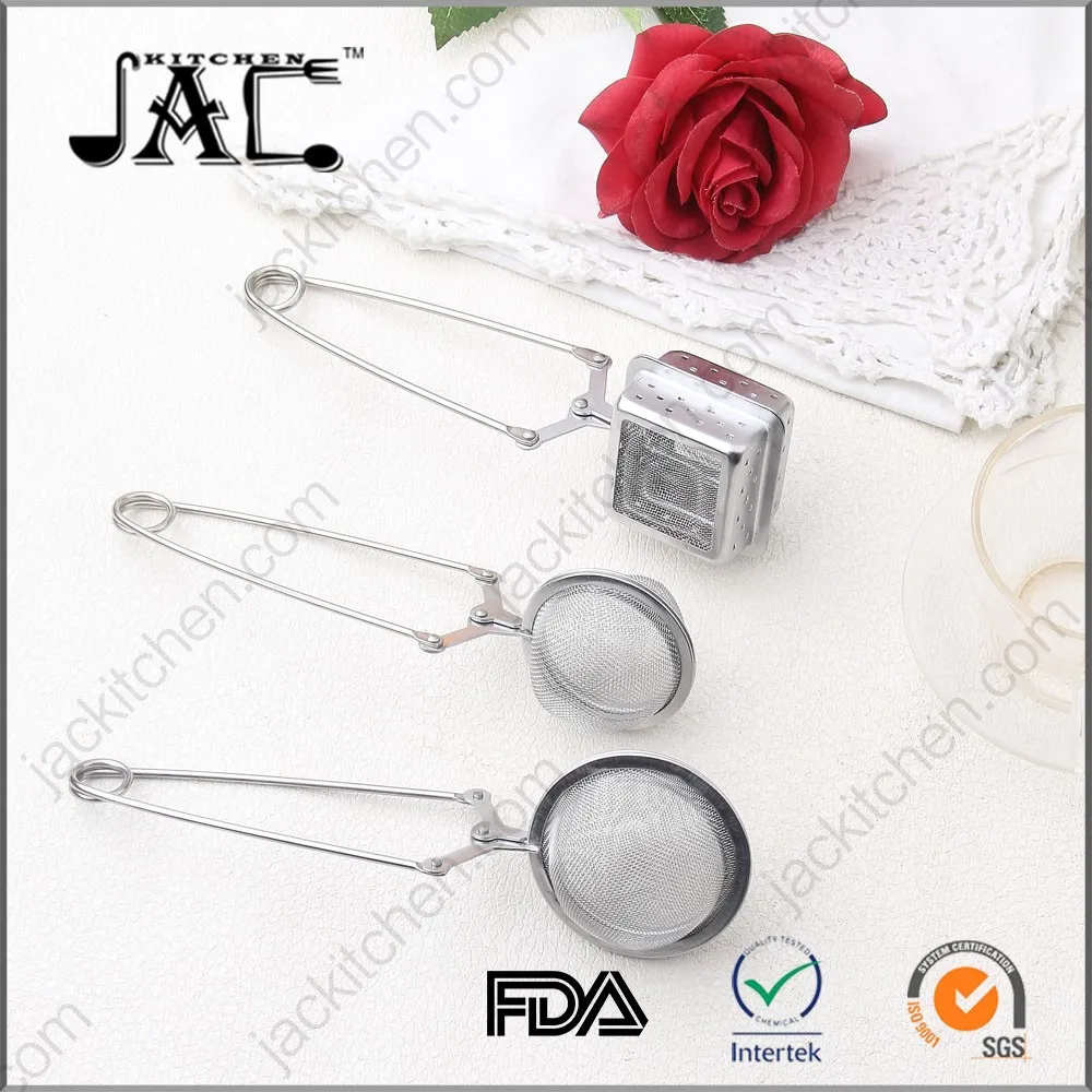 Sphere Locking Spice Tea Ball Strainer Mesh Infuser