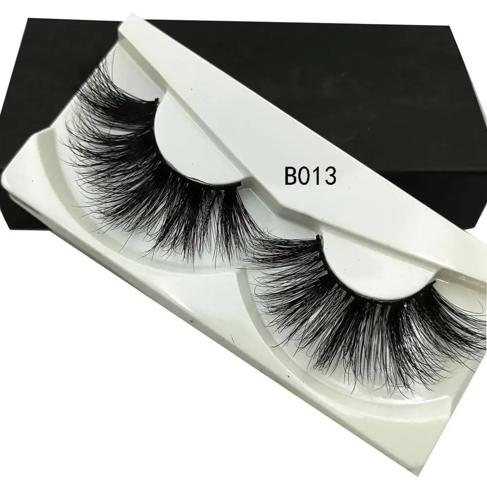 

Discount 2019 factory price handmade 30mm long length mink lashes with luxury custom package, Natural black