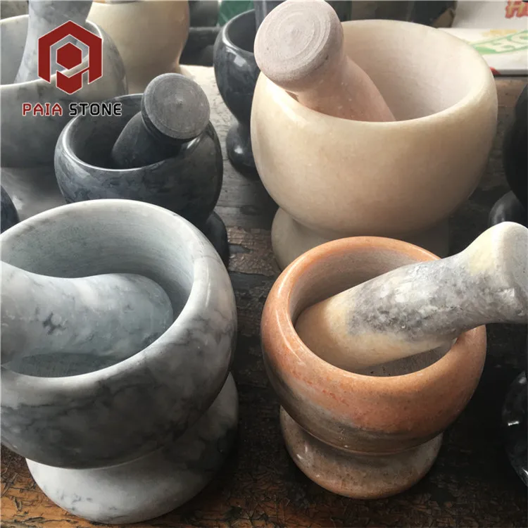 

Natural Marble Stone Mortar and Pestle