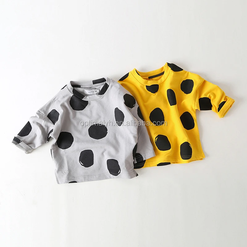 

New Wholesale Autumn Cotton Full Sleeves Dots Kids Boys Girls Jackets, Picture