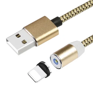 China suppliers durable aluminum copper customized newest nylon braided usb magnetic charging cable for video game player