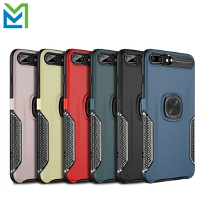PU Leather Magnetic Phone Case Back Ring