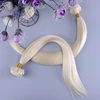 Cheap synthetic fiber hair weft extension fashion silky straight 613 blonde hair weave heat-resistant synthetic hair weave