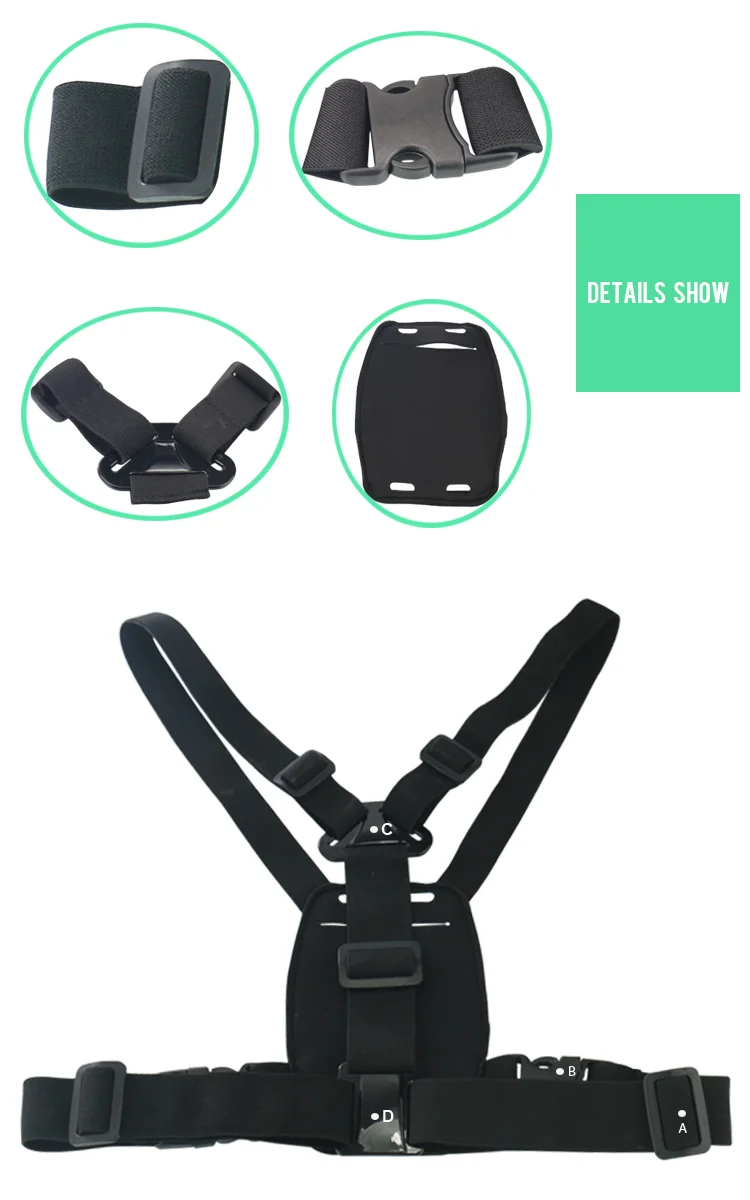Mobile Phone Chest Mount Harness Strap Holder Cell Phone Clip action Camera POV for Samsung for iphone plus