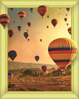 Diy Colorful Decoration Wall Hot Air Balloon 3d Diamond Painting