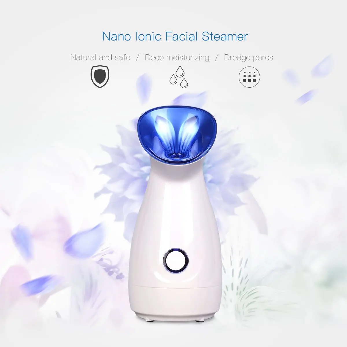 Nano Ionic Warm Mist Facial Steamer For Face Moisturizing Skin Care