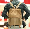 backpack canvas and leather bag, canvas backpack