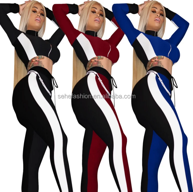 

80409-MX87 latest wholesale fashion two pieces sexy cloes-fitting jumpsuit stripe rompers clubwear for women