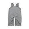 2019 toddler jonjon kids clothes dark grey cotton romper wholesale baby boy longall