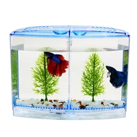 

Aquarium fish pet breeding environment acrylic double grid single grid transparent fish tank with divider plate rectangle