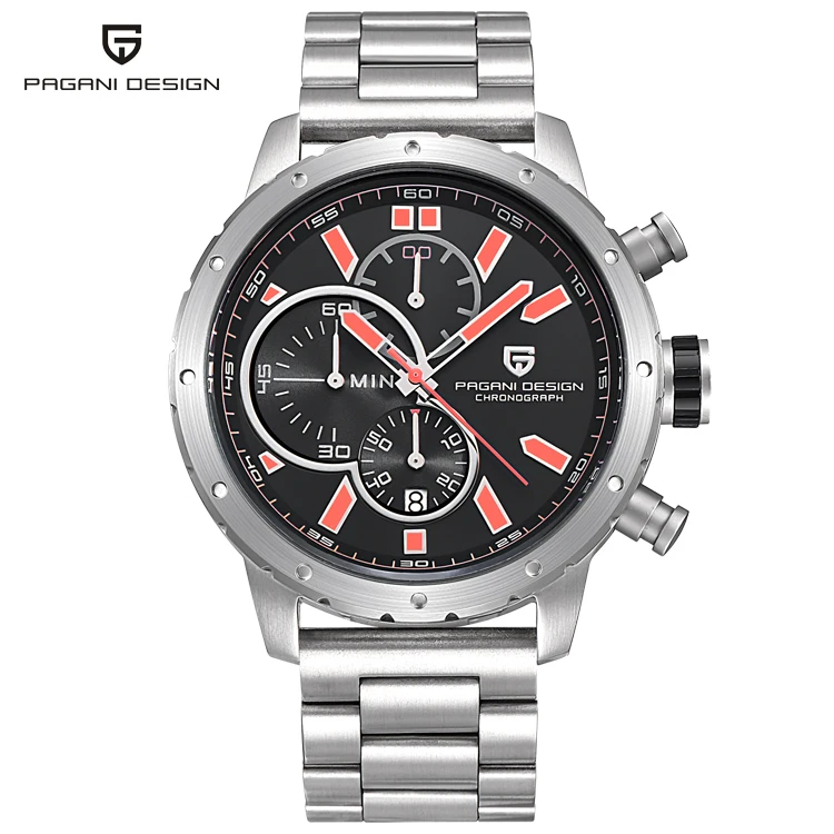 

PAGANI PD 2758 Watches Men Luxury Brand Full steel stainless Waterproof 30M Sport Military Quartz Watch