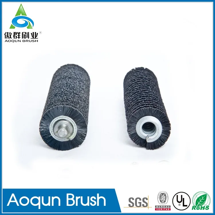 Rotary Bristle Brush Cleaning Spiral Bristle Rollers For Fiberglass