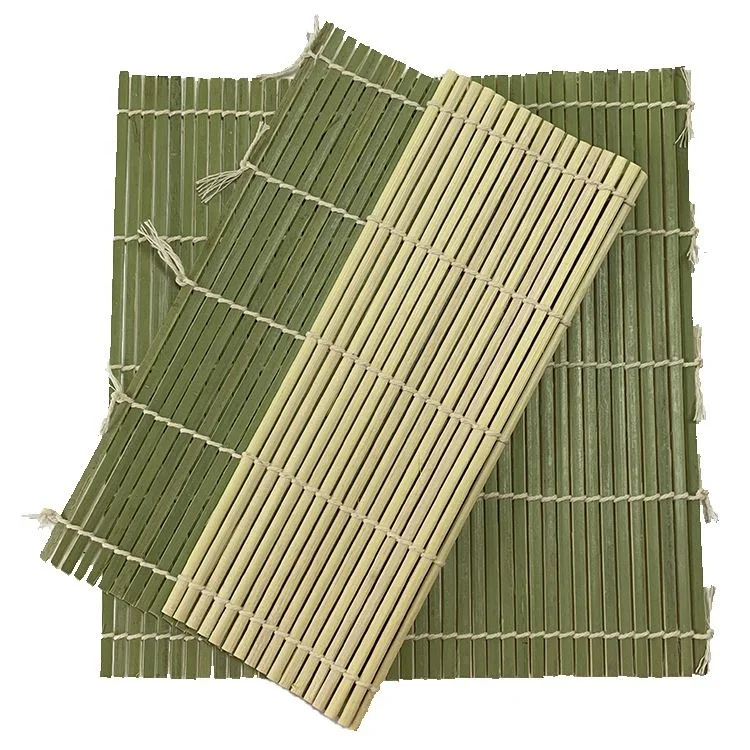 

Hot Sale Japanese Bamboo Sushi Rolling Mat  Natural Green Bamboo Sushi Roll Making Cooking Tools, Natural color