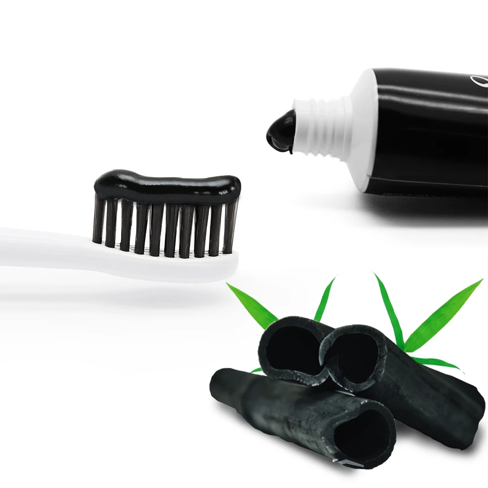 

coconut oil Teeth Whitening Charcoal Toothpaste Black tooth paste, Black paste