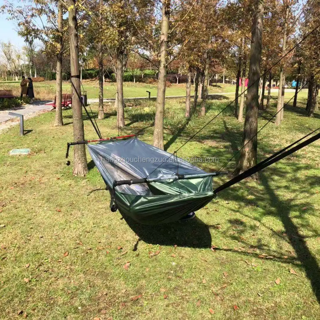 Waterproof Camping Hammock with Mosquito Net Lightweight Tarp Hammock for Backpacking hammock Tent,CZX-011 Tactical Tree tent