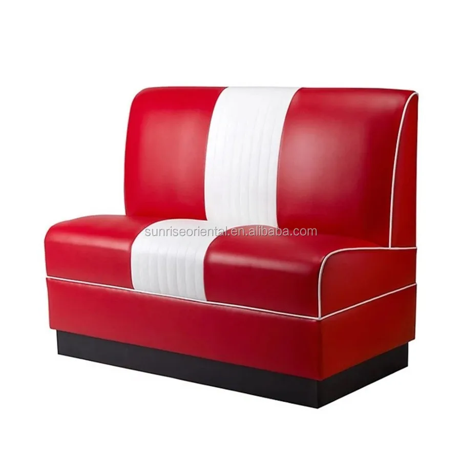 
American restaurant furniture fifties retro style diner booths restaurant booths hot sale to USA 