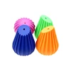 Dog squeaky ball rubber dog toy fun ball pet interactive game suitable for small, medium and large dogs throwing interactive dog