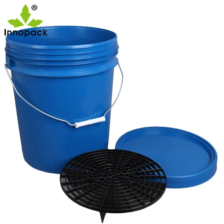 19l/5 Gallon Car Wash Plastic Bucket With Plastic Filter Insert Buy