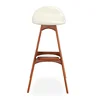 Modern city designer bar furniture American oak wood high legs bar stool
