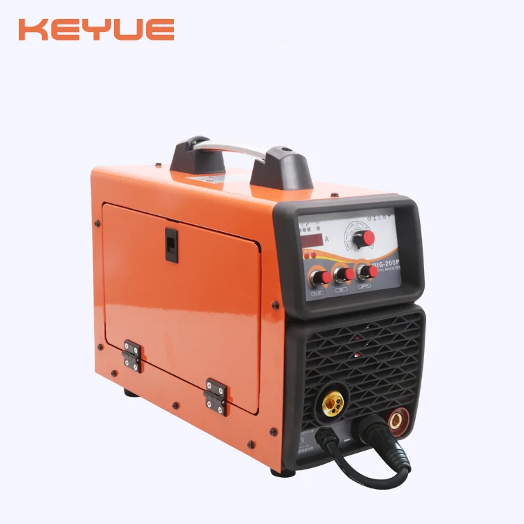 
Single phase 220V 200A 5kgs feeder Digital/synergic pulse stocked MMA/MIG/MAG/CO2 IGBT DC inverter aluminium welder MIG 200P 