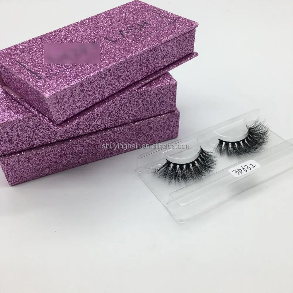 

wholesale luxury 3d natural mink hair eyelashes with luxury lashes box, N/a