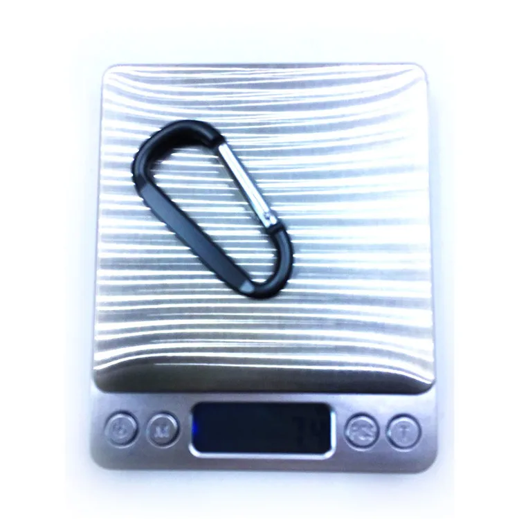 BT-0562 High-quality Oxidized Color Aluminum Carabiner Keychain Flat Buckle Aluminum Clips