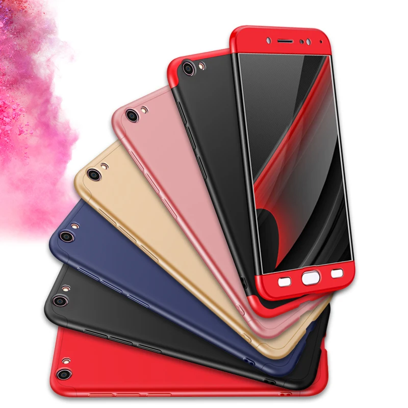 2018 hot sell 360 cover Removable 3in1 Hard PC Shield Back Cover Case for Vivo Y67 phone cases