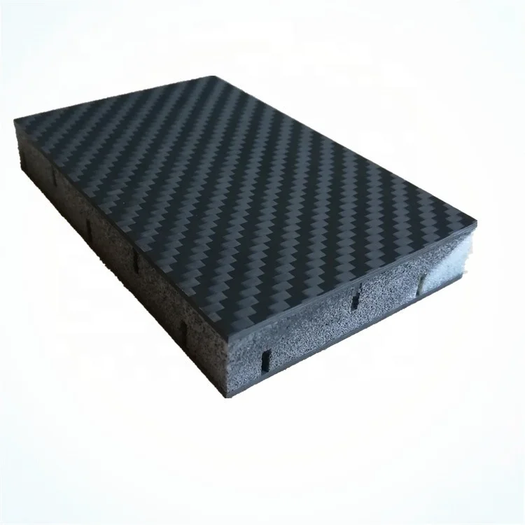3k Carbon Fiber Sandwich Platel,Foam Interlayer Carbon Plate,Aluminum