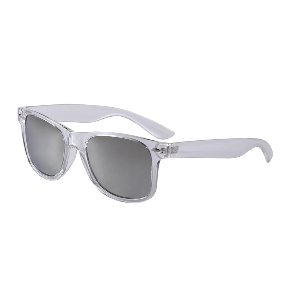 Conchen cheap custom logo clear frame glasses polarized transparent sunglasses men